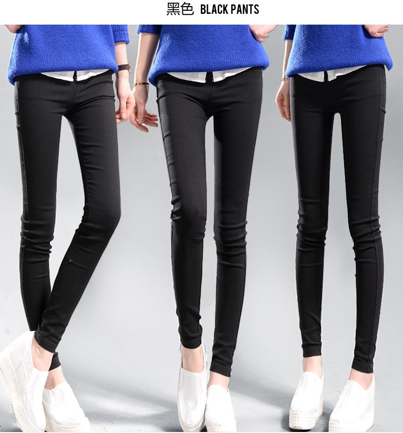 2021 Spring and Autumn New Large Size Black Skinny Pants High Waist Stretch Pencil Pants Tight-Fitting Outerwear Leggings Women's Trousers