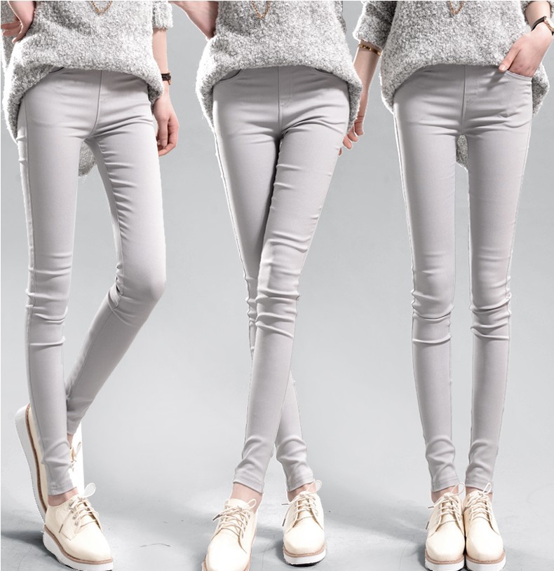 2021 Spring and Autumn New Large Size Black Skinny Pants High Waist Stretch Pencil Pants Tight-Fitting Outerwear Leggings Women's Trousers
