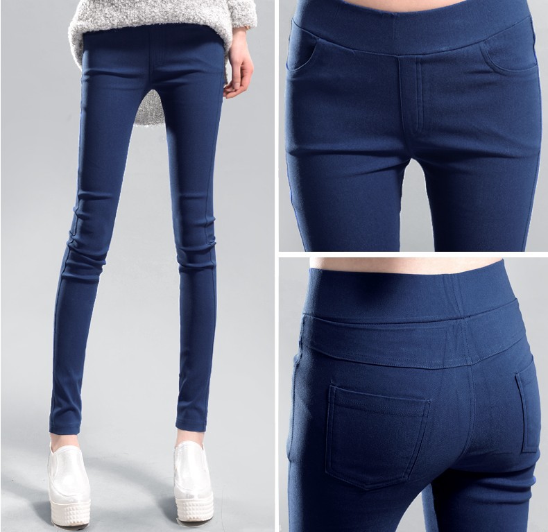 2021 Spring and Autumn New Large Size Black Skinny Pants High Waist Stretch Pencil Pants Tight-Fitting Outerwear Leggings Women's Trousers