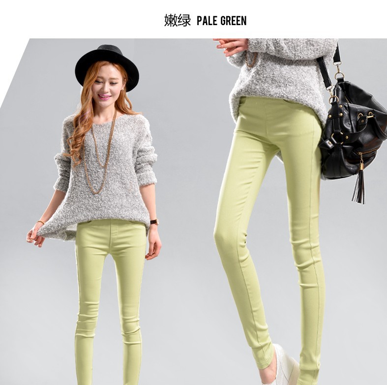 2021 Spring and Autumn New Large Size Black Skinny Pants High Waist Stretch Pencil Pants Tight-Fitting Outerwear Leggings Women's Trousers