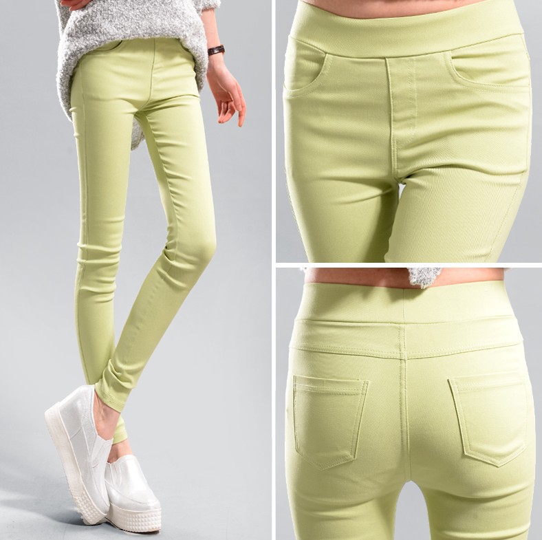 2021 Spring and Autumn New Large Size Black Skinny Pants High Waist Stretch Pencil Pants Tight-Fitting Outerwear Leggings Women's Trousers