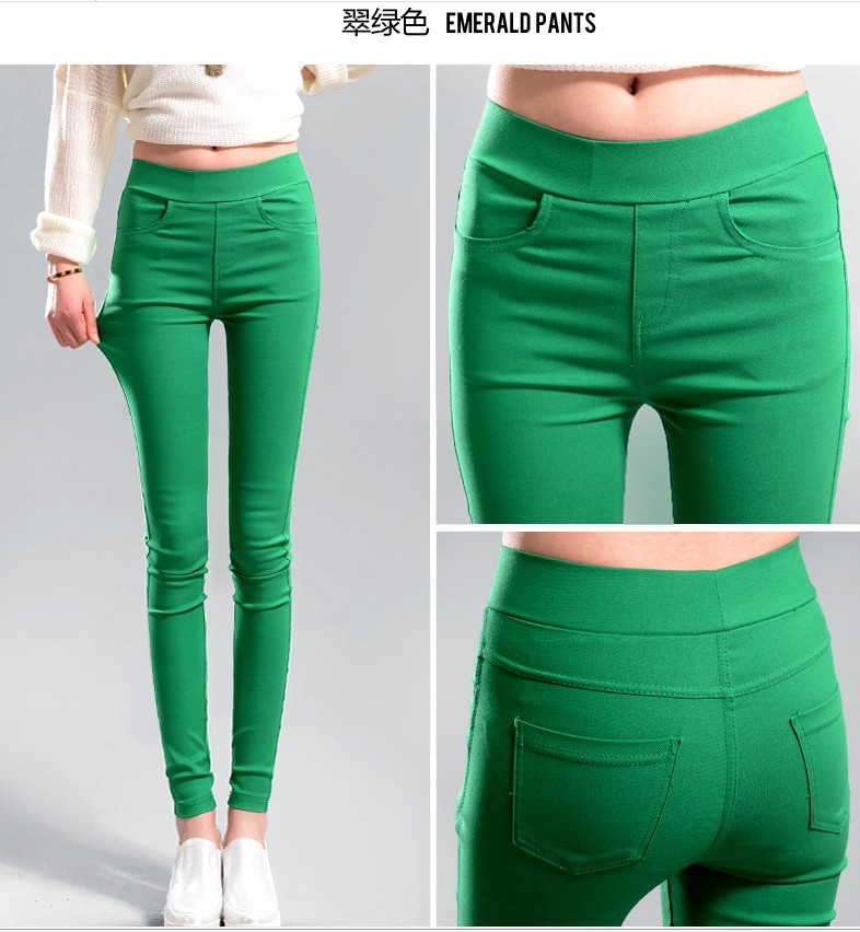 2021 Spring and Autumn New Large Size Black Skinny Pants High Waist Stretch Pencil Pants Tight-Fitting Outerwear Leggings Women's Trousers