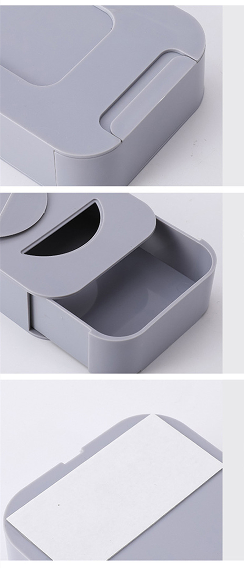 Paste Drawer-Type under-Desk Storage Box Desktop Storage Box Office Desk Hidden Stationery Sundries Plastic Pencil Storage Case