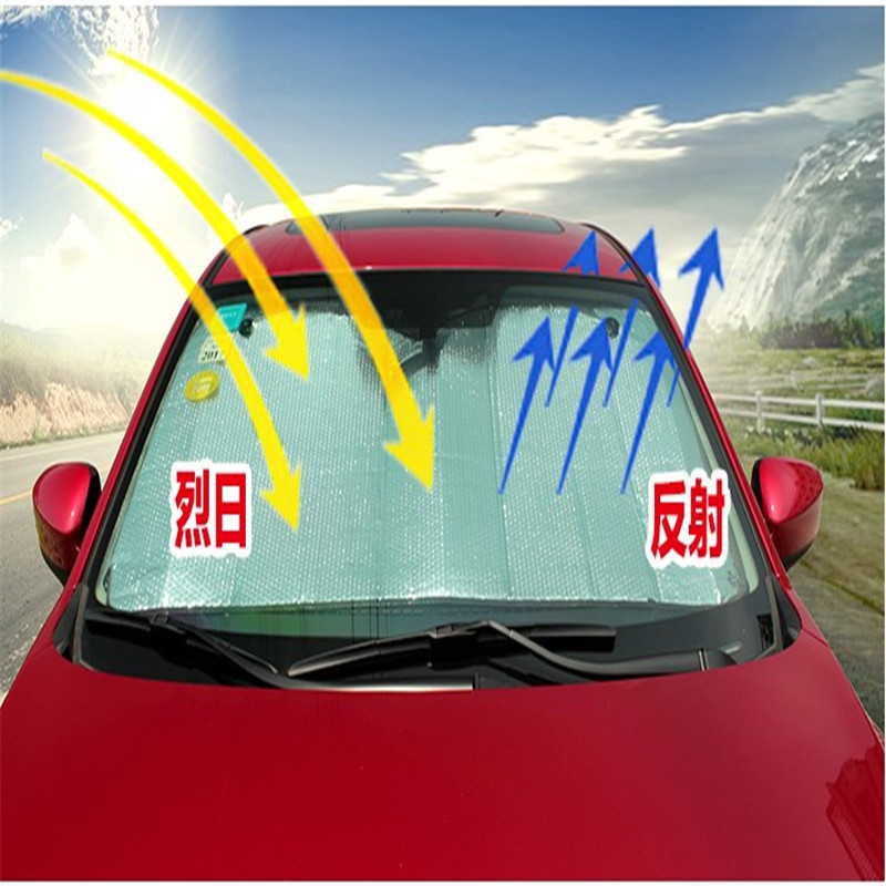 Sun shade silver double-sided thick bubble car sun shade