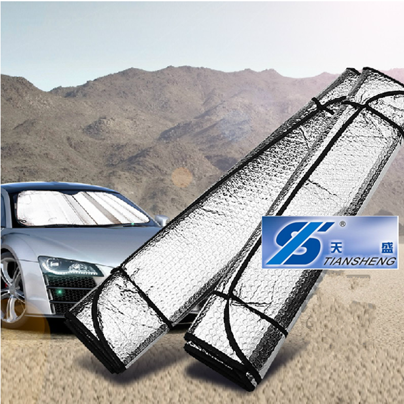 Sun shade silver double-sided thick bubble car sun shade