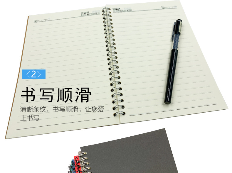 A5 Coil Kraft Paper Notebook Customization Enterprise Brochure Advertising Customization Logo Flip Notebook in Stock Wholesale