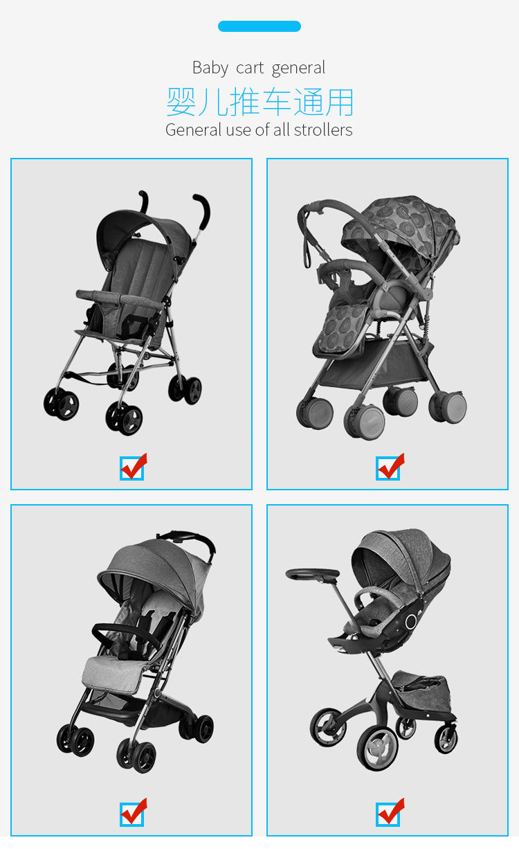 Hook of Baby Stroller Universal Hook of Baby Stroller Accessories 360 Degrees Big Hook Umbrella Car Hook & Loop Hook 2 PCs