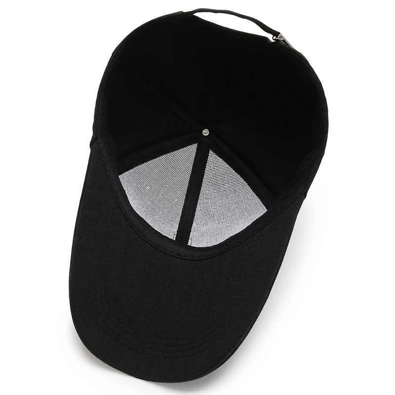 Baseball Cap Men&#039;s Summer Long Brim Canvas Sun Protection Sun Shade Hat Sandwich Winning the Bid Peaked Cap Casual Korean Style Hat