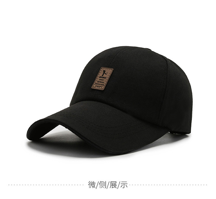 Baseball Cap Men's Summer Long Brim Canvas Sun Protection Sun Shade Hat Sandwich Winning the Bid Peaked Cap Casual Korean Style Hat