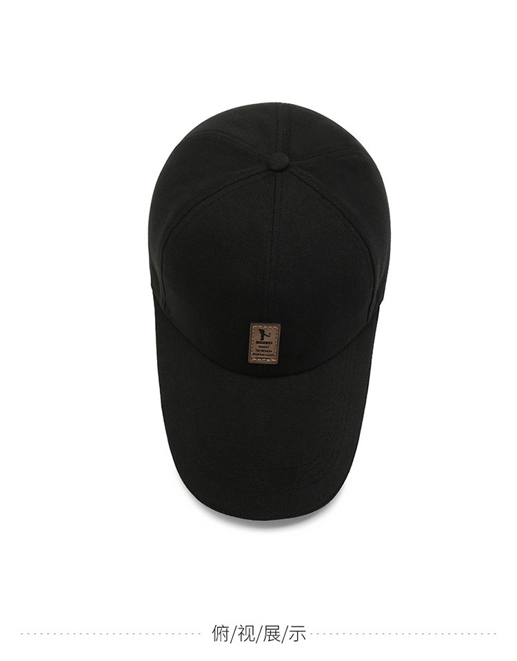 Baseball Cap Men's Summer Long Brim Canvas Sun Protection Sun Shade Hat Sandwich Winning the Bid Peaked Cap Casual Korean Style Hat