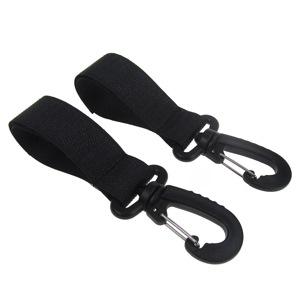 Universal Hook of Baby Stroller Mummy Bag Accessories 360 Degrees Big Hook Umbrella Car Hook &amp; Loop Hook 2 PCs