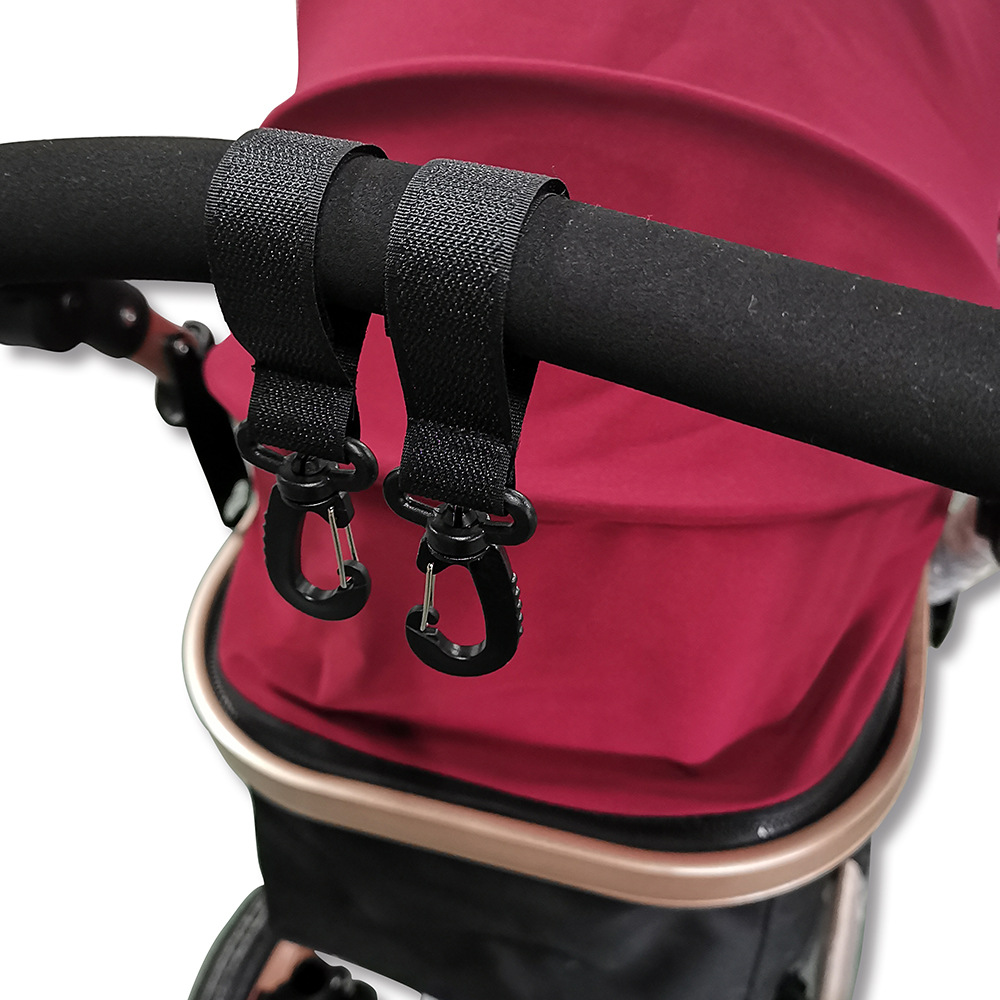 Universal Hook of Baby Stroller Mummy Bag Accessories 360 Degrees Big Hook Umbrella Car Hook & Loop Hook 2 PCs