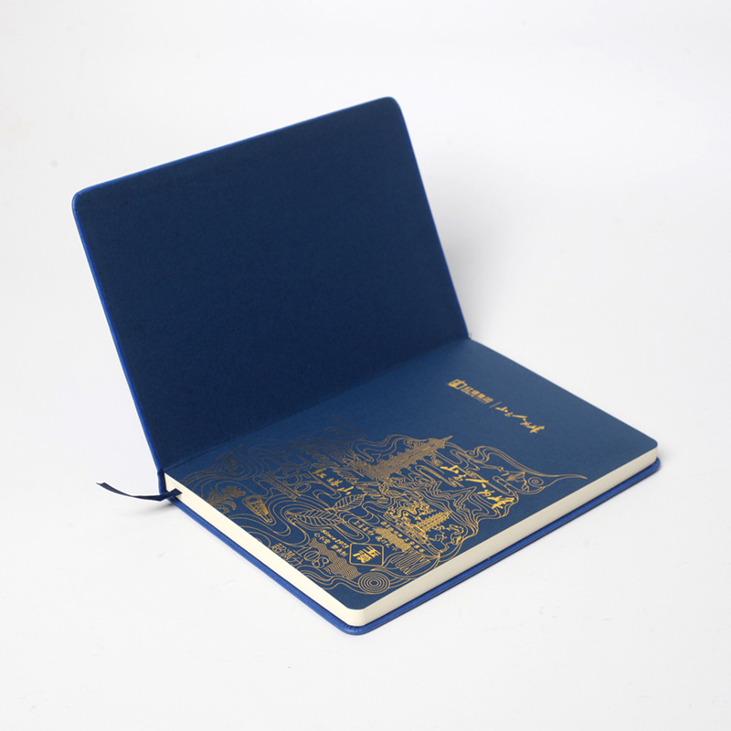 Pu Hardcover Notebook A5 Business Office Gift Set Notebook Imitation Leather Leather Covered Notebook Customization