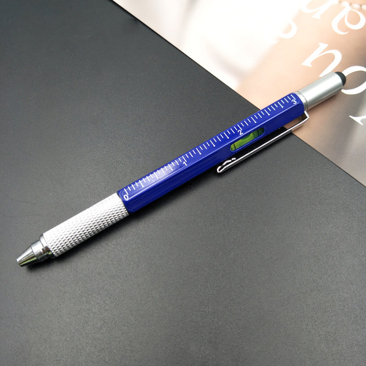 Factory Customized Spot Hexagonal Multi-Function Metal Ball Point Pen Screwdriver Tool Pen Scale Level Meter Factory Customized Spot Hexagonal Multi-Function Metal Ball Point Pen Screwdriver Tool Pen Scale Level Meter