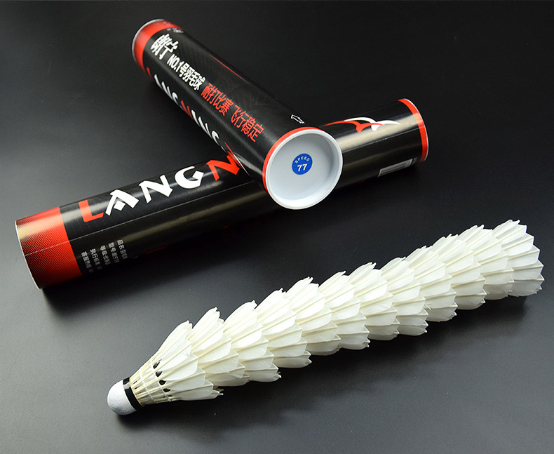 Badminton 12-Piece Durable King Training Ball Durable Outdoor Indoor Goose Feather Thick Pen Game-Specific Badminton 12-Piece Durable King Training Ball Durable Outdoor Indoor Goose Feather Thick Pen Game-Specific