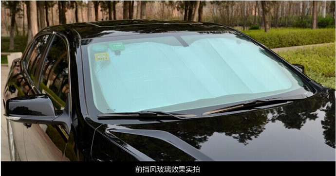 Car sun shade silver double-sided shade in summer hot thick bubble car seat sunshade Sun shades