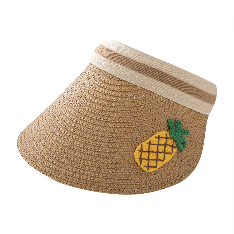 Children&#039;s Topless Hat Summer Outdoor Sun Protection Sun Shade Baby Straw Hat Korean Girls Summer Sun Hat Boy&#039;s Hat Tide