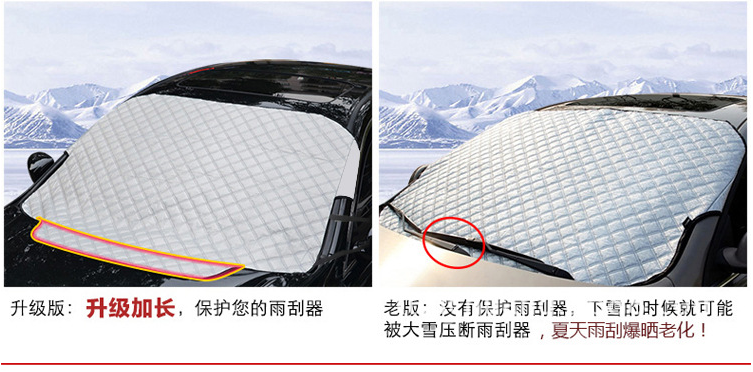 Car Snow Cover Car Windshield Glass Cover Automotive Sun Louver Car Sun Shade Winter Supplies