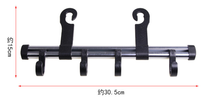 Short aluminum alloy rod hook car hook color box HK-302