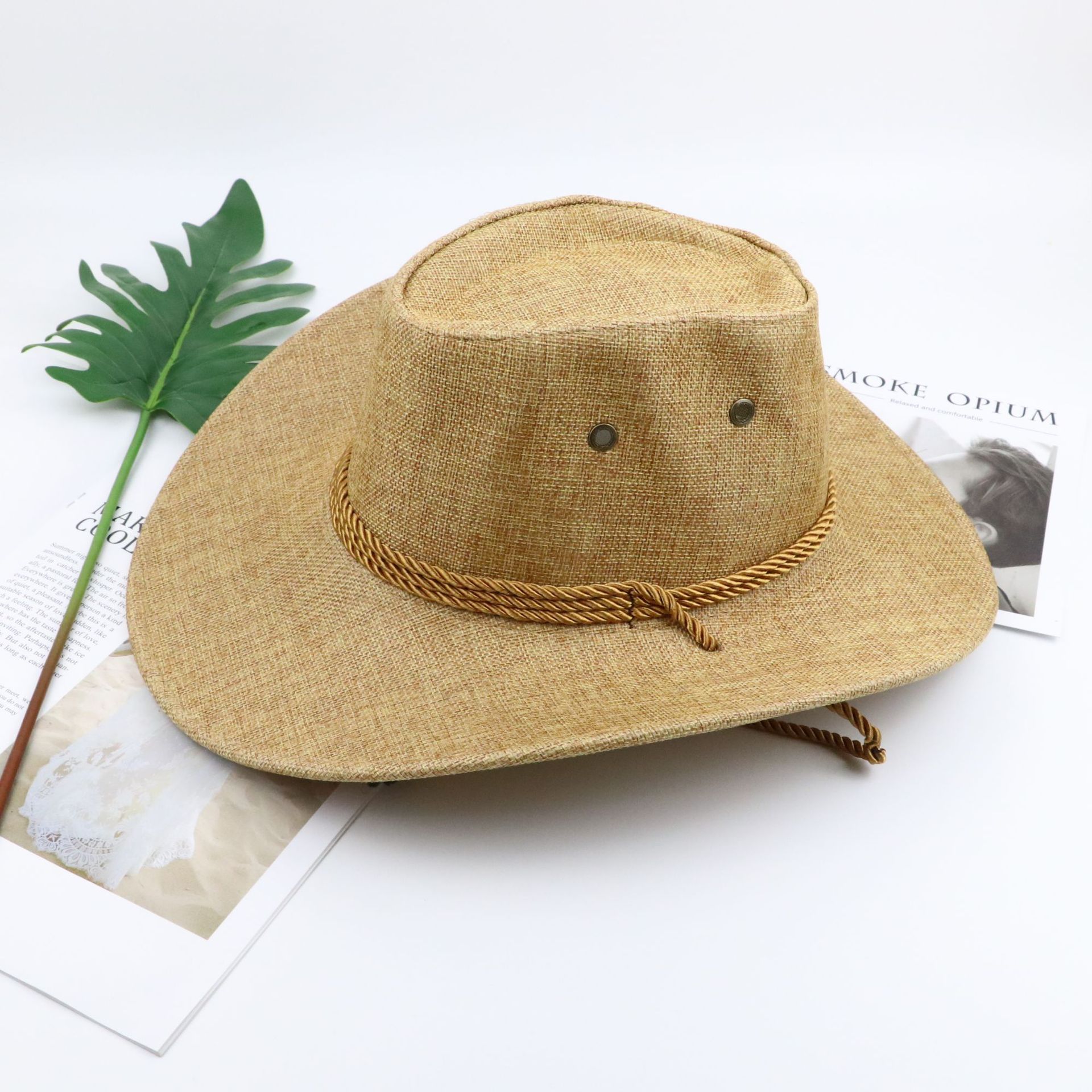 Cross-Border Hot Selling Cowboy Hat Western Europe and America Cowboy Hat Adult Knight's Cap Sun Shade Cool Straw Hat Tourist Area Cross-Border Hot Selling Cowboy Hat Western Europe and America Cowboy Hat Adult Knight's Cap Sun Shade Cool Straw Hat Tourist Area