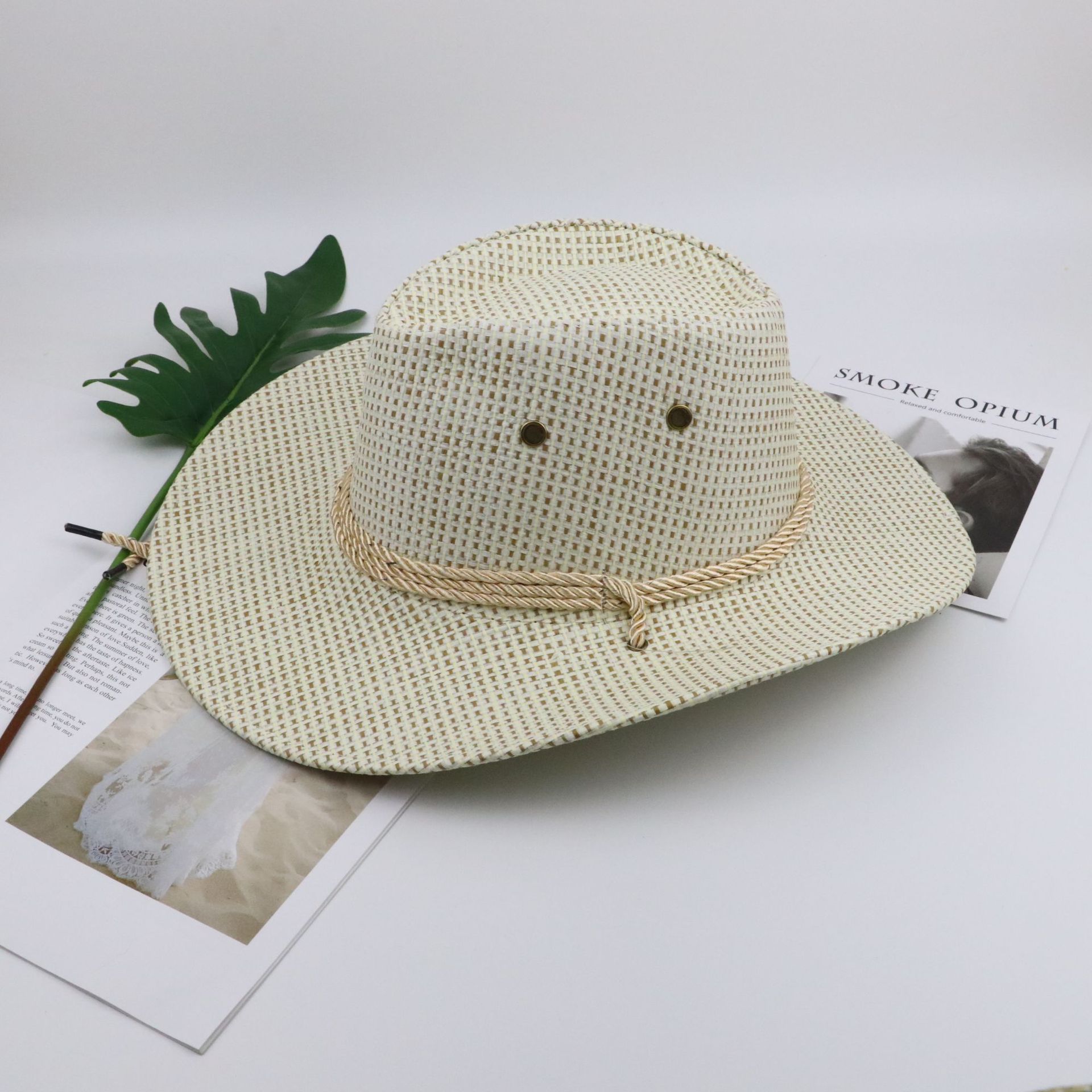 Cross-Border Hot Selling Cowboy Hat Western Europe and America Cowboy Hat Adult Knight's Cap Sun Shade Cool Straw Hat Tourist Area Cross-Border Hot Selling Cowboy Hat Western Europe and America Cowboy Hat Adult Knight's Cap Sun Shade Cool Straw Hat Tourist Area