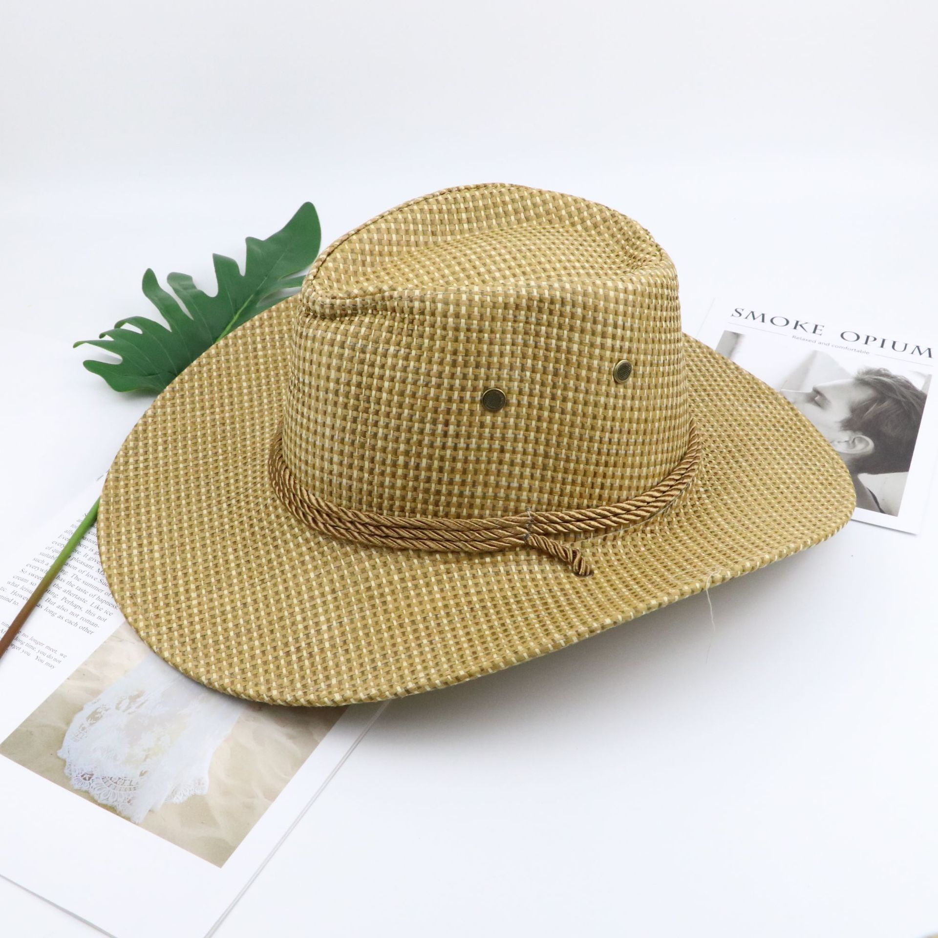 Cross-Border Hot Selling Cowboy Hat Western Europe and America Cowboy Hat Adult Knight's Cap Sun Shade Cool Straw Hat Tourist Area Cross-Border Hot Selling Cowboy Hat Western Europe and America Cowboy Hat Adult Knight's Cap Sun Shade Cool Straw Hat Tourist Area