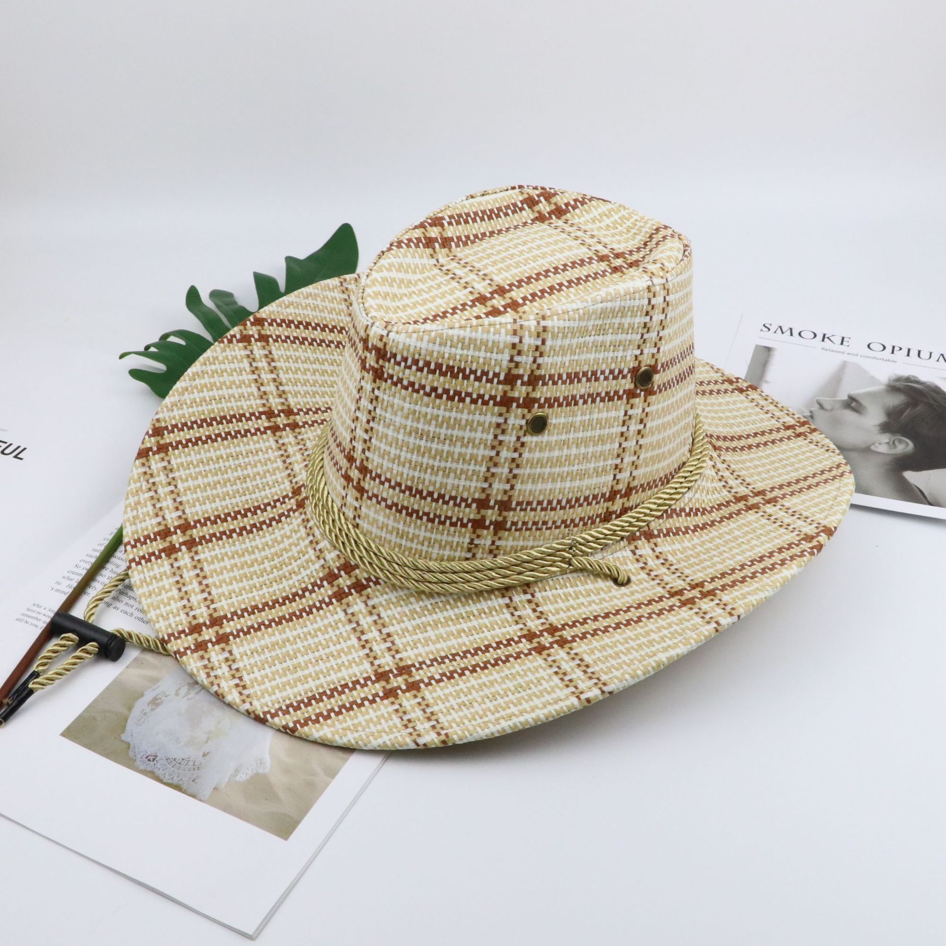 Cross-Border Hot Selling Cowboy Hat Western Europe and America Cowboy Hat Adult Knight's Cap Sun Shade Cool Straw Hat Tourist Area Cross-Border Hot Selling Cowboy Hat Western Europe and America Cowboy Hat Adult Knight's Cap Sun Shade Cool Straw Hat Tourist Area