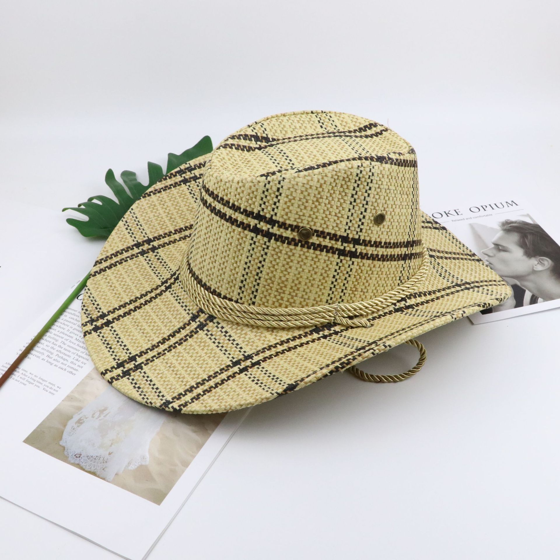 Cross-Border Hot Selling Cowboy Hat Western Europe and America Cowboy Hat Adult Knight's Cap Sun Shade Cool Straw Hat Tourist Area Cross-Border Hot Selling Cowboy Hat Western Europe and America Cowboy Hat Adult Knight's Cap Sun Shade Cool Straw Hat Tourist Area