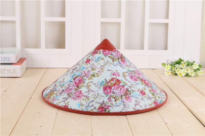 Raincloth painted hats for farmers with sun shade and sun protection stage props Raincloth painted hats for farmers with sun shade and sun protection stage props