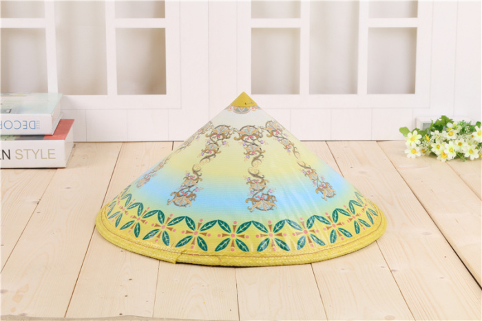 Raincloth painted hats for farmers with sun shade and sun protection stage props Raincloth painted hats for farmers with sun shade and sun protection stage props