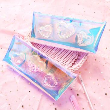 Laser Pen Bag Female Creative Personality Flash Sha Han Edition Fashion Junior high School students Simple Pen Bag Laser Pen Bag Female Creative Personality Flash Sha Han Edition Fashion Junior high School students Simple Pen Bag