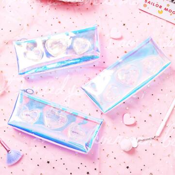 Laser Pen Bag Female Creative Personality Flash Sha Han Edition Fashion Junior high School students Simple Pen Bag Laser Pen Bag Female Creative Personality Flash Sha Han Edition Fashion Junior high School students Simple Pen Bag