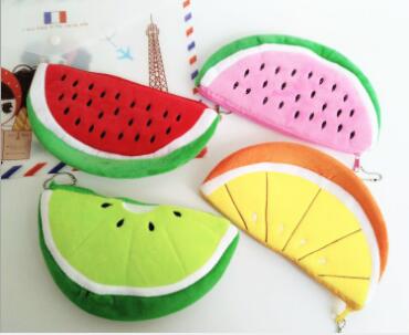Express plush cartoon pencil pencil bag animal children stationery bag creative gift fruit pen bag Express plush cartoon pencil pencil bag animal children stationery bag creative gift fruit pen bag