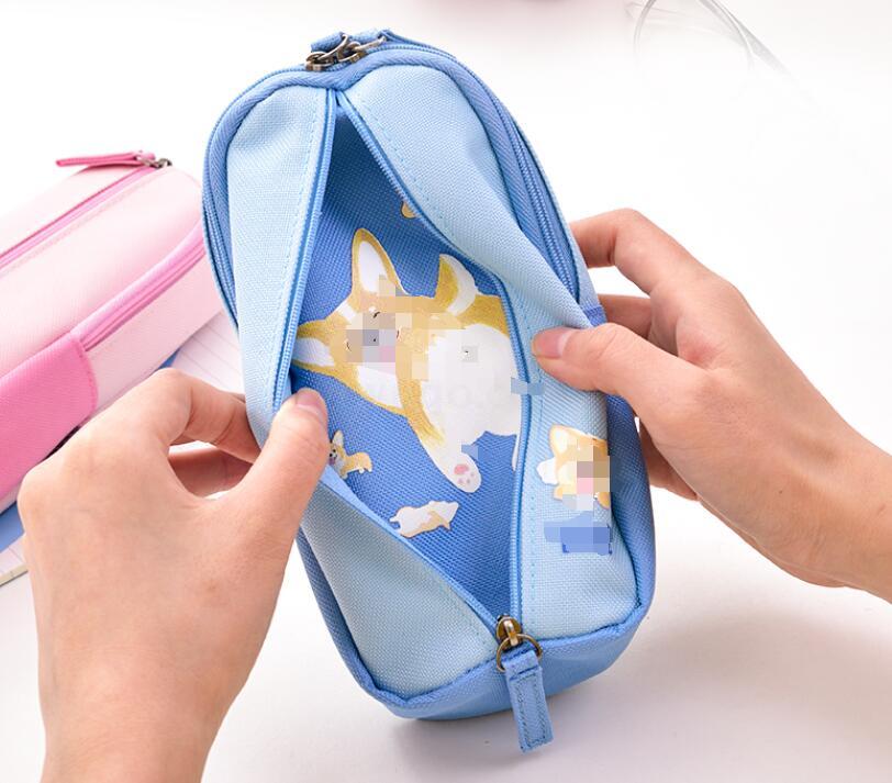 Boys and girls pen bag cute pen bag large capacity pencil bag pencil bag pencil box cartoon pen bag