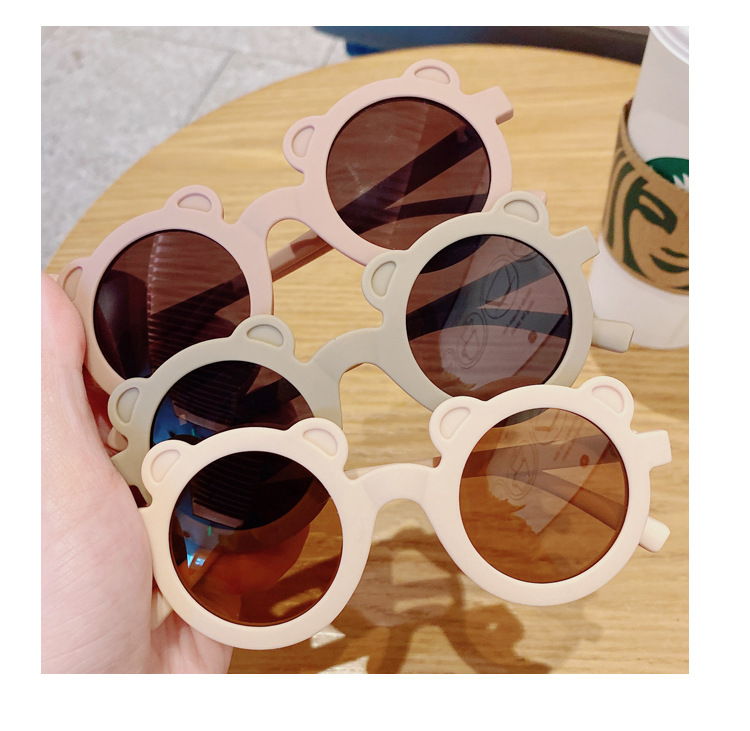 New Sun Shade Vintage round Frame Kid's Eyewear Street Shot Korean Sunglasses Frosted Frame Boys and Girls Sunglasses Wholesale New Sun Shade Vintage round Frame Kid's Eyewear Street Shot Korean Sunglasses Frosted Frame Boys and Girls Sunglasses Wholesale