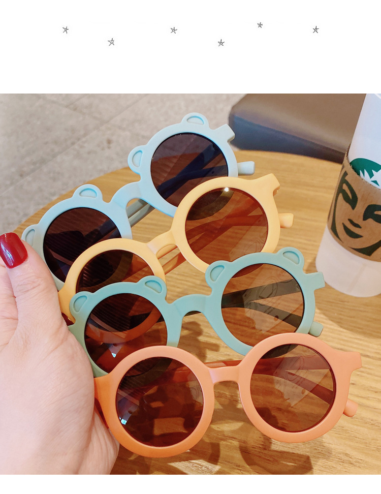 New Sun Shade Vintage round Frame Kid's Eyewear Street Shot Korean Sunglasses Frosted Frame Boys and Girls Sunglasses Wholesale New Sun Shade Vintage round Frame Kid's Eyewear Street Shot Korean Sunglasses Frosted Frame Boys and Girls Sunglasses Wholesale
