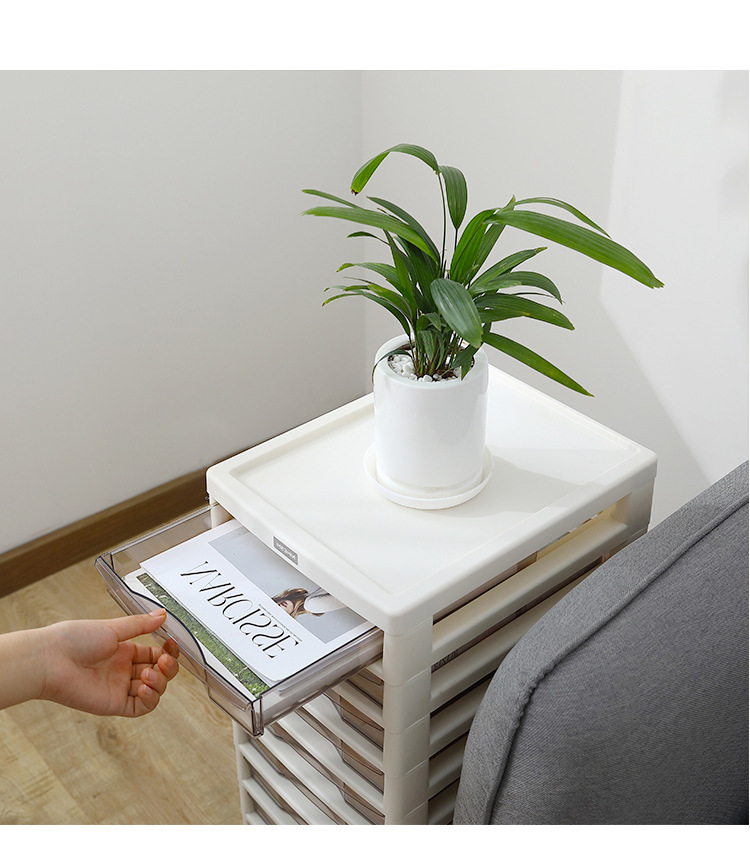 Nicoshih cable-type storage cabinet plastic multi-layer storage cabinet modern simple cabinet office filing cabinet with pulley Nicoshih cable-type storage cabinet plastic multi-layer storage cabinet modern simple cabinet office filing cabinet with pulley