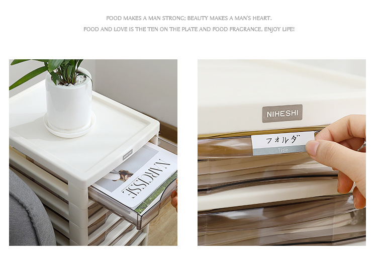 Nicoshih cable-type storage cabinet plastic multi-layer storage cabinet modern simple cabinet office filing cabinet with pulley Nicoshih cable-type storage cabinet plastic multi-layer storage cabinet modern simple cabinet office filing cabinet with pulley