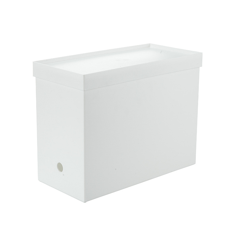 Pulley Plastic Storage Box Kitchen Bathroom Finishing Storage Box with Lid Wheels Study Book Finishing Box 134
