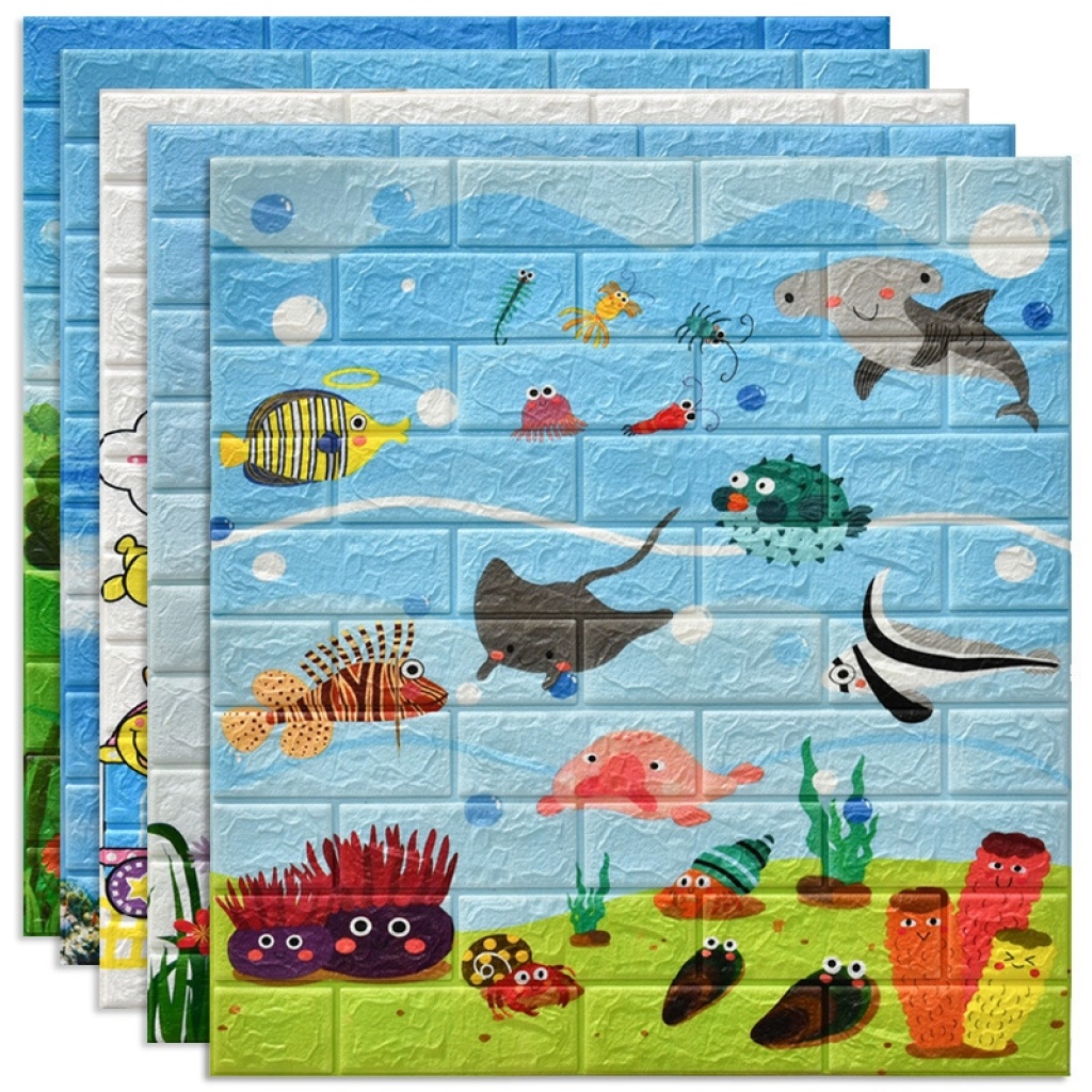 Yuming Self-Adhesive Cartoon Stickers 3D Stereo Foam Wall Sticker Warm Children's Room Wallpaper Kindergarten Bedroom Wallpaper Yuming Self-Adhesive Cartoon Stickers 3D Stereo Foam Wall Sticker Warm Children's Room Wallpaper Kindergarten Bedroom Wallpaper