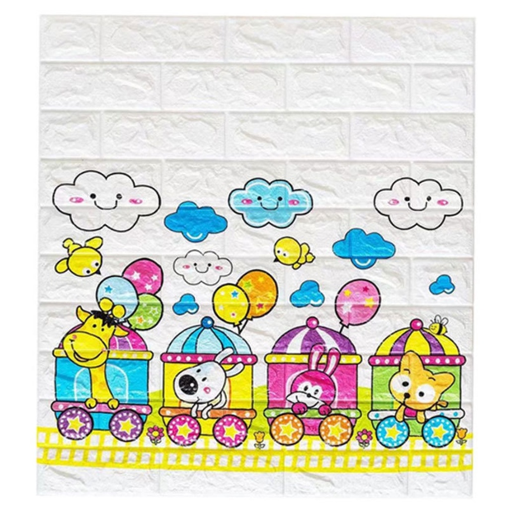 Yuming Self-Adhesive Cartoon Stickers 3D Stereo Foam Wall Sticker Warm Children's Room Wallpaper Kindergarten Bedroom Wallpaper Yuming Self-Adhesive Cartoon Stickers 3D Stereo Foam Wall Sticker Warm Children's Room Wallpaper Kindergarten Bedroom Wallpaper