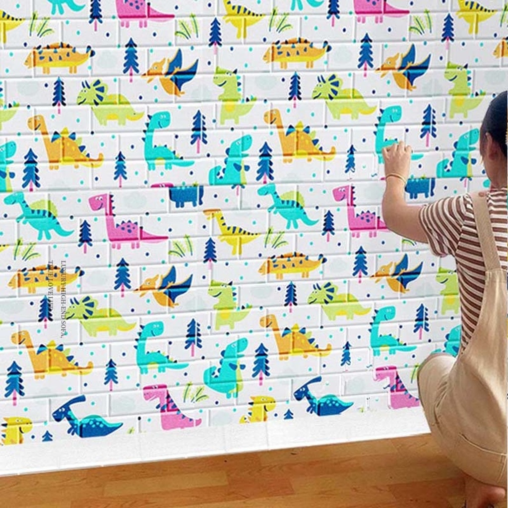 Yuming Self-Adhesive Cartoon Stickers 3D Stereo Foam Wall Sticker Warm Children's Room Wallpaper Kindergarten Bedroom Wallpaper Yuming Self-Adhesive Cartoon Stickers 3D Stereo Foam Wall Sticker Warm Children's Room Wallpaper Kindergarten Bedroom Wallpaper