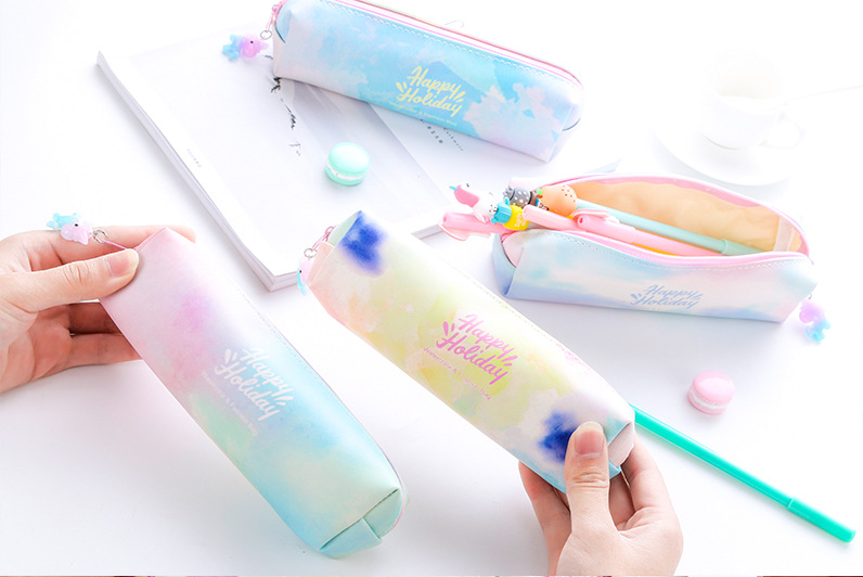 Pencil bag stationery bag PU pen bag unicorn pen bag pendant pen bag cosmetic bag Pencil bag stationery bag PU pen bag unicorn pen bag pendant pen bag cosmetic bag