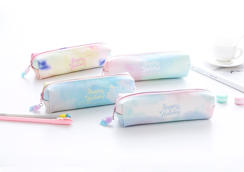 Pencil bag stationery bag PU pen bag unicorn pen bag pendant pen bag cosmetic bag Pencil bag stationery bag PU pen bag unicorn pen bag pendant pen bag cosmetic bag
