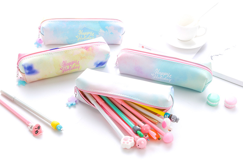Pencil bag stationery bag PU pen bag unicorn pen bag pendant pen bag cosmetic bag Pencil bag stationery bag PU pen bag unicorn pen bag pendant pen bag cosmetic bag