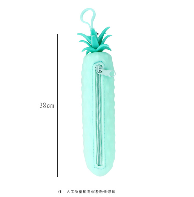 Silicone pencil bag fruit pencil bag imitation vegetable stationery bag pineapple pen bag modeling pen bag Silicone pencil bag fruit pencil bag imitation vegetable stationery bag pineapple pen bag modeling pen bag