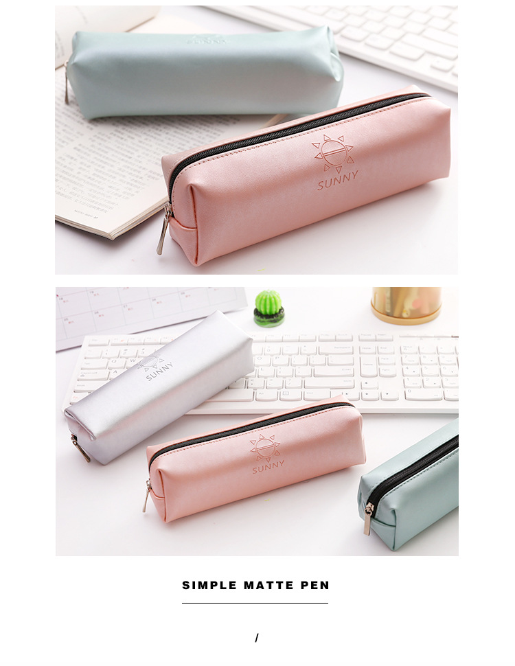 Pen bag octagon large capacity pen bag PU pencil bag stationery bag receiving bag cosmetic bag washing bag Pen bag octagon large capacity pen bag PU pencil bag stationery bag receiving bag cosmetic bag washing bag