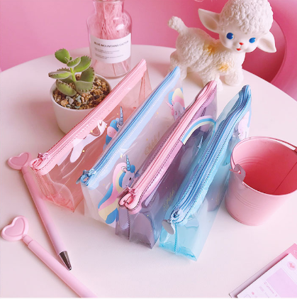 Large Capacity Cartoon Super Cute Instagram Transparent Jelly Pen bag Students receive a pencil bag Large Capacity Cartoon Super Cute Instagram Transparent Jelly Pen bag Students receive a pencil bag