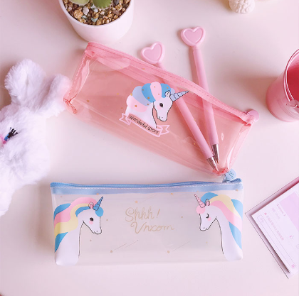 Large Capacity Cartoon Super Cute Instagram Transparent Jelly Pen bag Students receive a pencil bag Large Capacity Cartoon Super Cute Instagram Transparent Jelly Pen bag Students receive a pencil bag