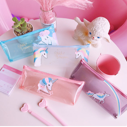 Large Capacity Cartoon Super Cute Instagram Transparent Jelly Pen bag Students receive a pencil bag Large Capacity Cartoon Super Cute Instagram Transparent Jelly Pen bag Students receive a pencil bag